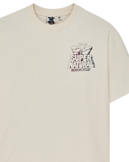 DEUS EX MACHINA TEMPLE TORQUE OS TEE - DIRTY WHITE