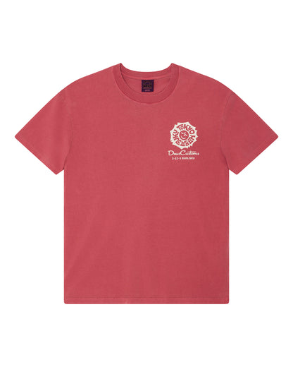 DEUS EX MACHINA TOKYO ADDRESS TEE - MELON RED