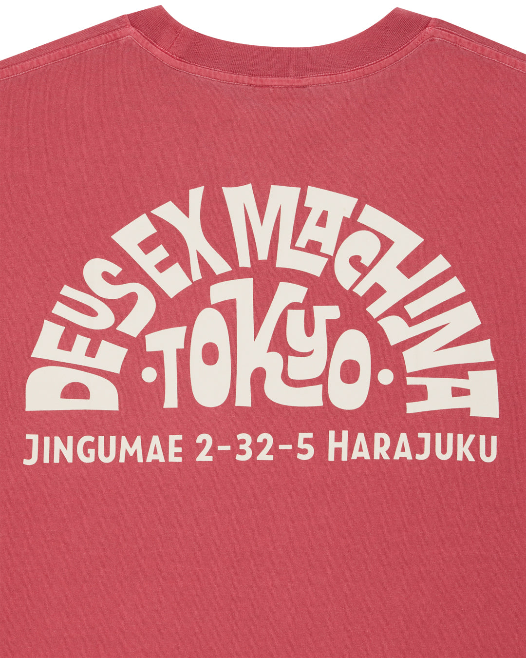 DEUS EX MACHINA TOKYO ADDRESS TEE - MELON RED