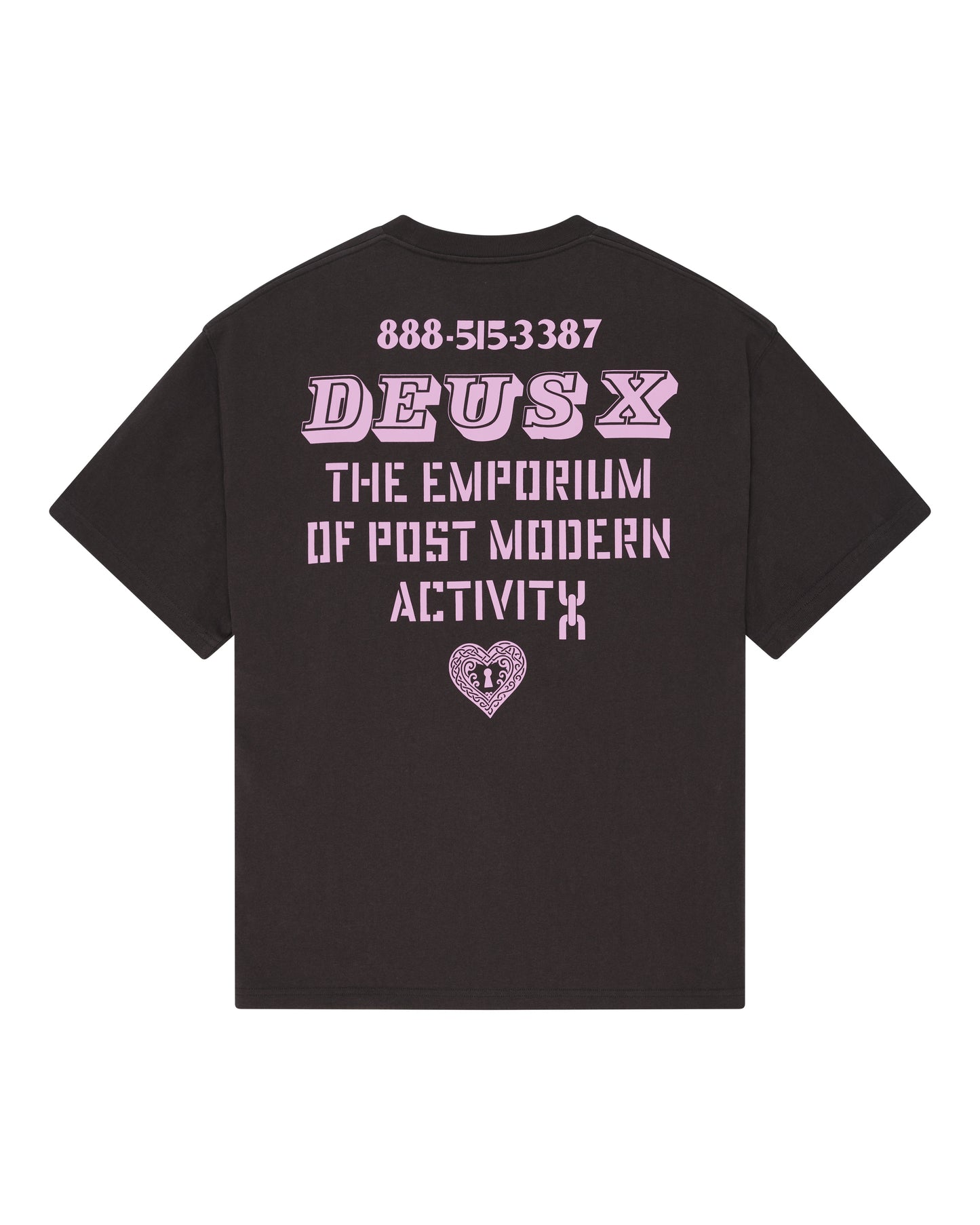 DEUS EX MACHINA UPSTAIRS OS TEE - GREY ANTHRACITE