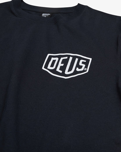 DEUS EX MACHINA VENICE ADDRESS TEE - BLACK