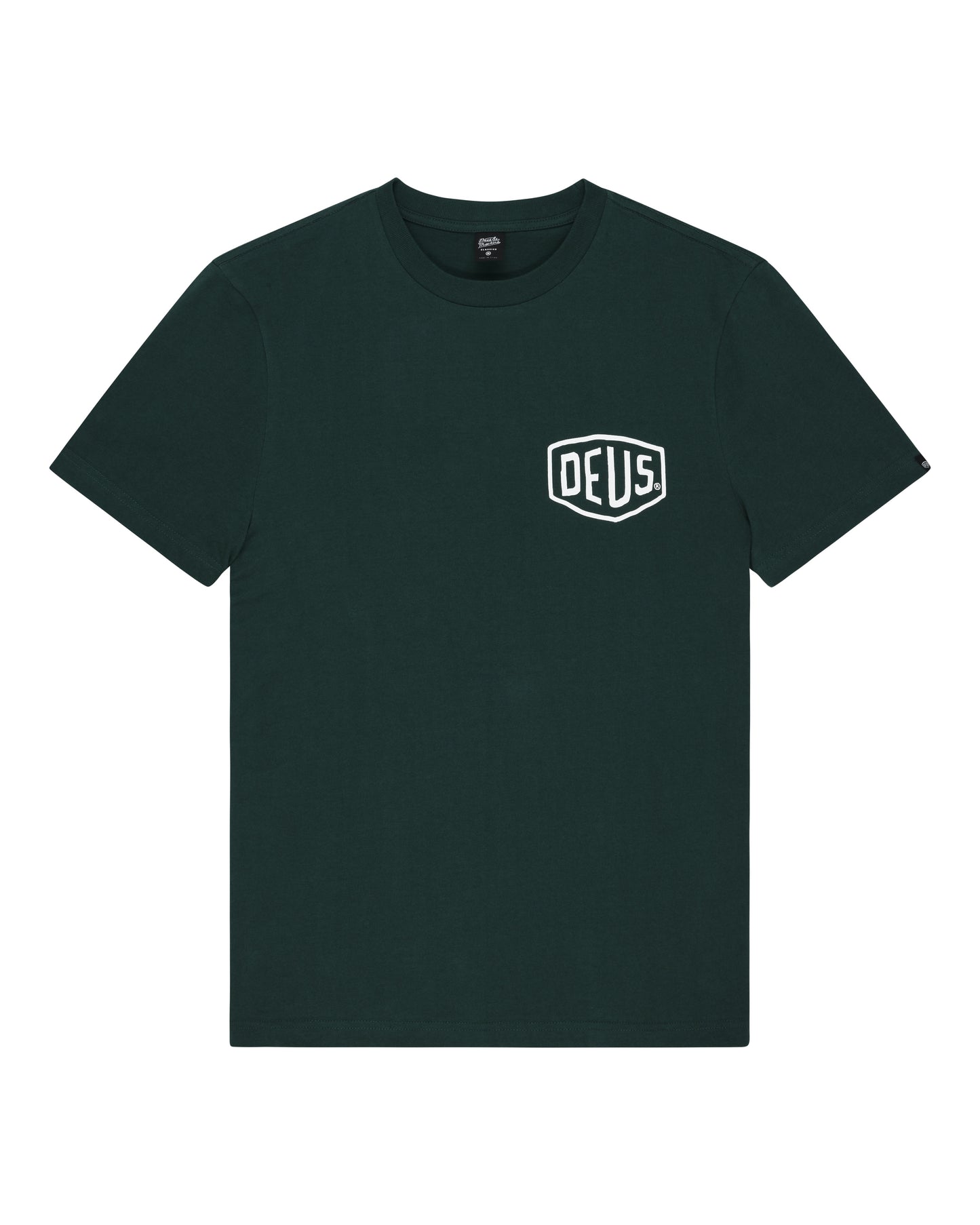 DEUS EX MACHINA VENICE ADDRESS TEE - RACING GREEN