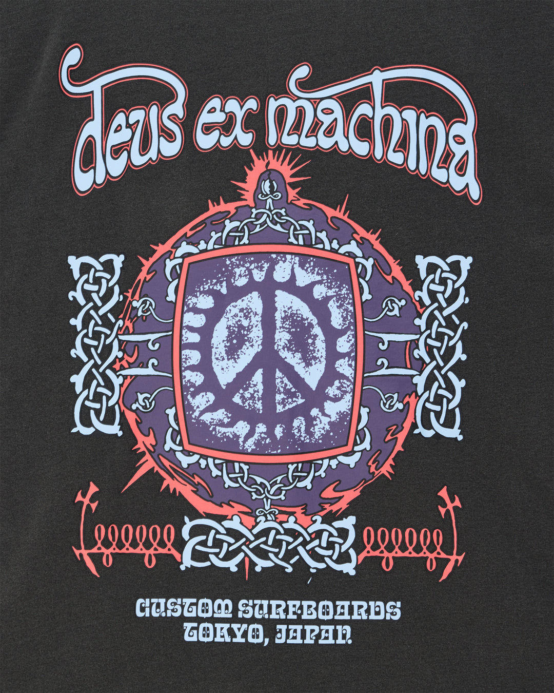 DEUS EX MACHINA VIRTUAL INSANITY TEE - ANTHRACITE