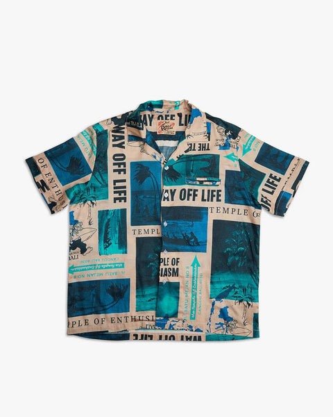 DEUS EX MACHINA WAY OFF SHIRT - LAGOON