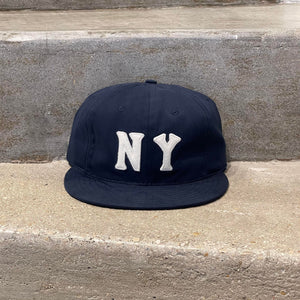 EBBETS FIELD FLANNELS NEW YORK BLACK YANKEES 1936 VINTAGE COTTON BALLCAP