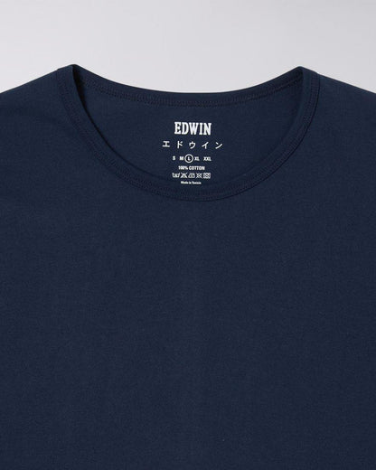 EDWIN DOUBLE PACK SS TEE - NAVY BLAZER