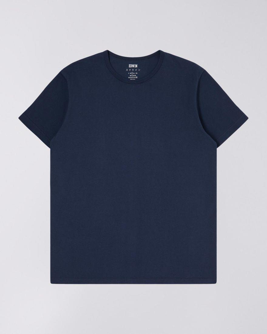 EDWIN DOUBLE PACK SS TEE - NAVY BLAZER