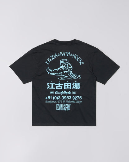EDWIN EDOKA BATH HOUSE T-SHIRT - BLACK
