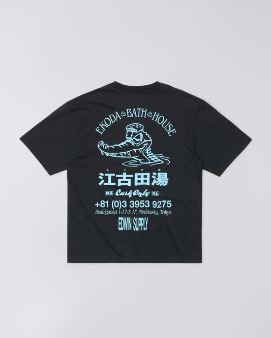 EDWIN EDOKA BATH HOUSE T-SHIRT - BLACK