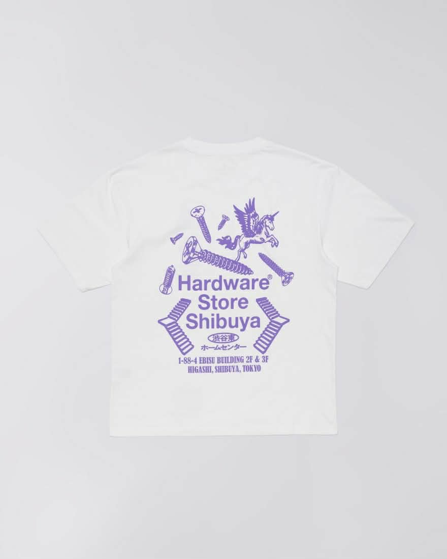EDWIN HARDWARE STORE SHIBUYA TEE - WHITE GARMENT WASHED