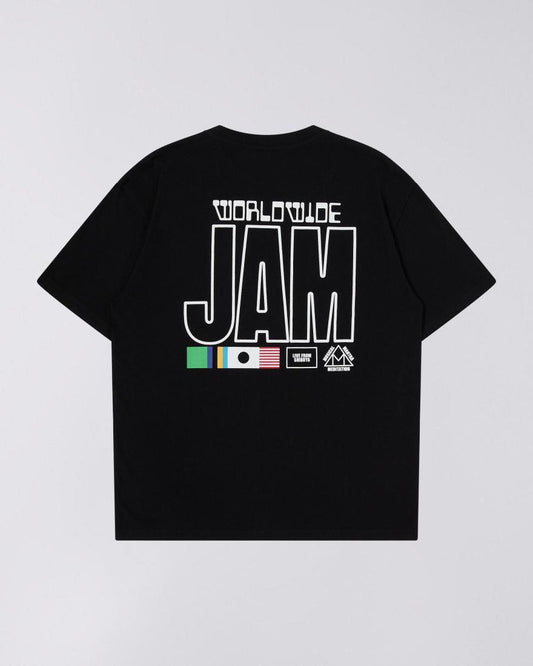 EDWIN JAM T-SHIRT - BLACK