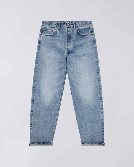 EDWIN LOOSE FIT JEANS KURABO RAIMBOW SELVEDGE 14 OZ INDIGO DENIM - LIGHT USED