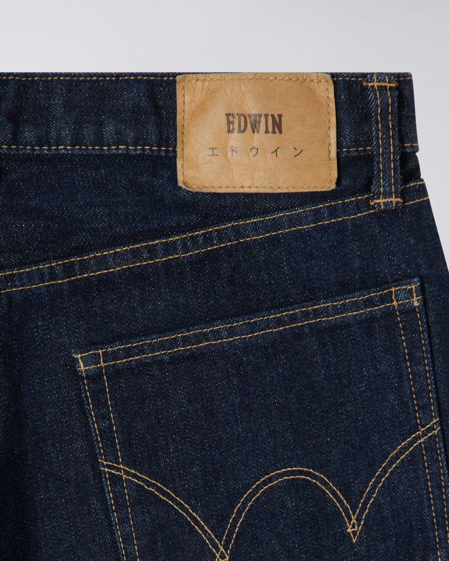 EDWIN LOOSE FIT JEANS KURABO INDIGO DENIM - BLUE RINSED