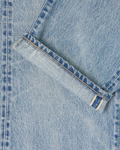 EDWIN LOOSE STRAIGHT JEANS KAIHARA RAIMBOW SELVEDGE 13.5 OZ INDIGO DENIM - LIGHT USED