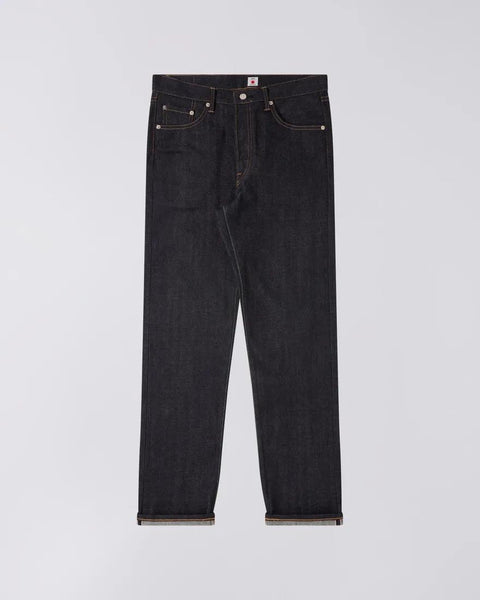 EDWIN LOOSE STRAIGHT JEANS KURABO RED SELVEDGE 14 OZ RECYCLE INDIGO DENIM - BLUE UNWASHED