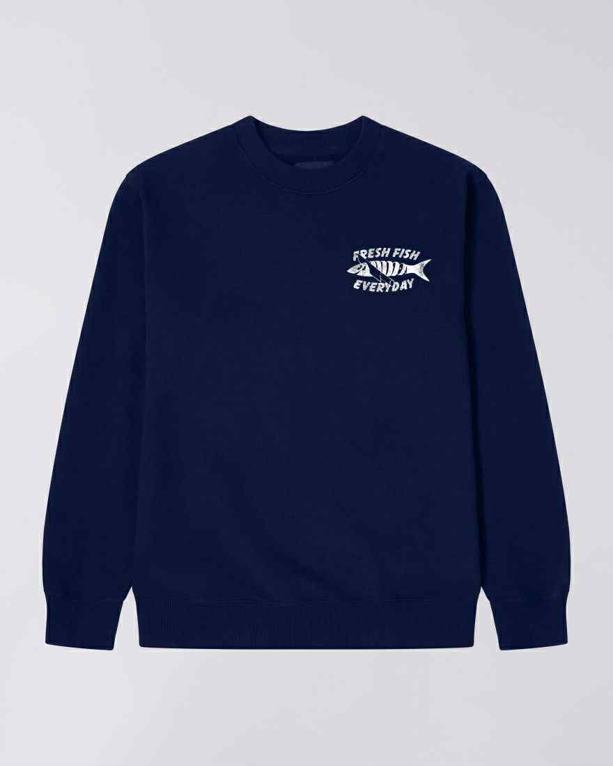 EDWIN SWEAT MONSIEUR SAKANA - MARITIME BLUE