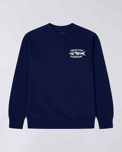 EDWIN SWEAT MONSIEUR SAKANA - MARITIME BLUE