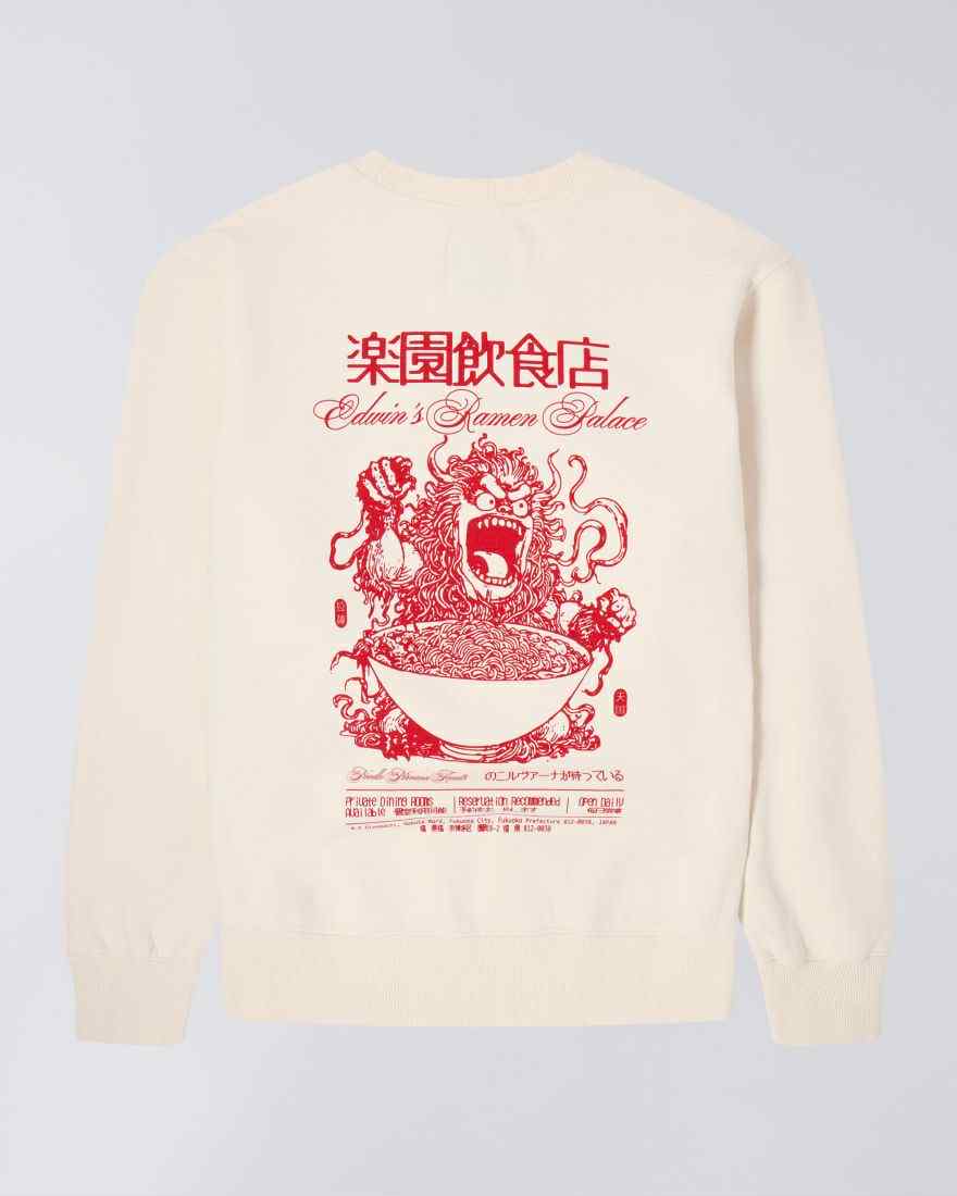 EDWIN SWEAT RAMEN PALACE GARMENT WASHED - WHISPER WASHED