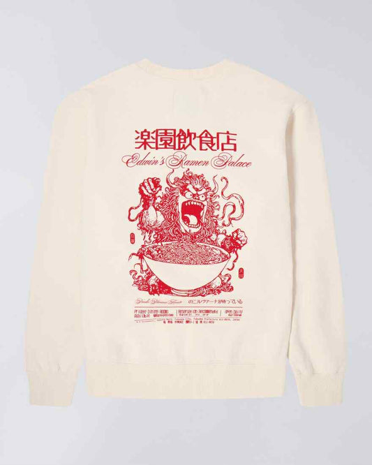 EDWIN SWEAT RAMEN PALACE GARMENT WASHED - WHISPER WASHED