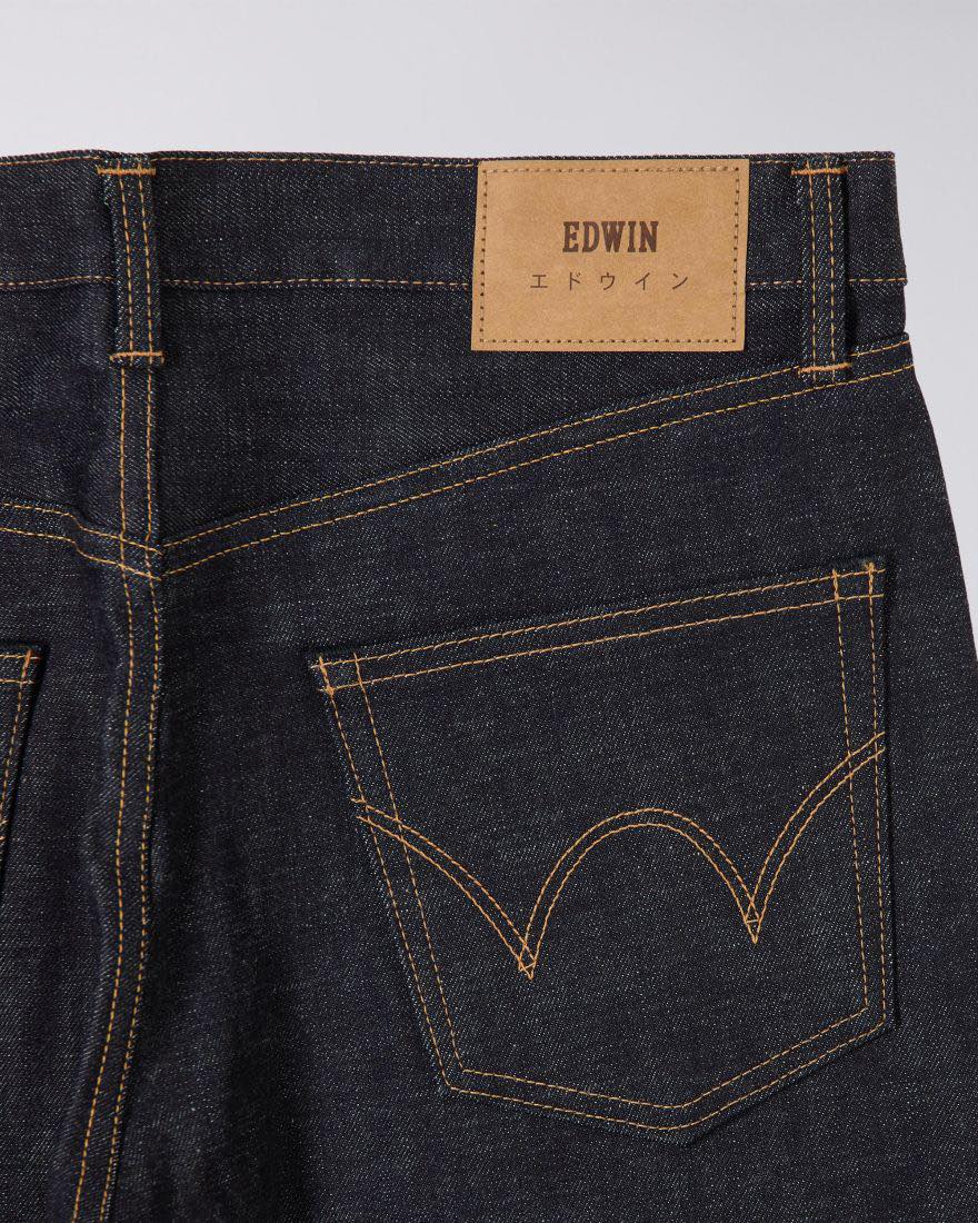 EDWIN REGULAR STRAIGHT JEANS KAIHARA RAIMBOW SELVEDGE 13.5 OZ INDIGO DENIM - BLUE UNWASHED