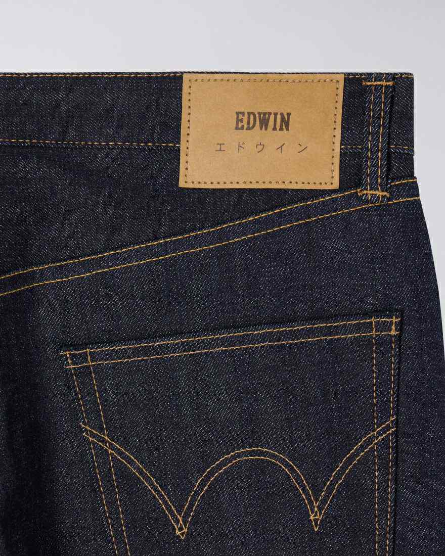 EDWIN REGULAR STRAIGHT JEANS KURABO RED SELVEDGE INDIGO DENIM - BLUE UNWASHED