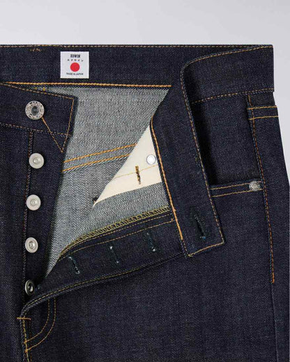 EDWIN REGULAR STRAIGHT JEANS KURABO RED SELVEDGE INDIGO DENIM - BLUE UNWASHED