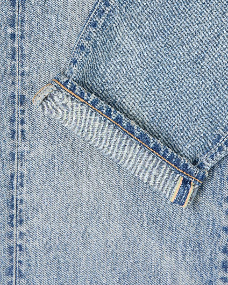 EDWIN REGULAR TAPERED JEANS KAIHARA RAIMBOW SELVEDGE 13.5 OZ INDIGO DENIM - LIGHT USED