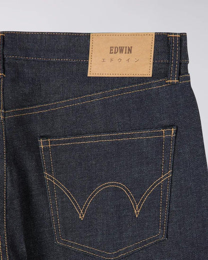 EDWIN REGULAR TAPERED JEANS KAIHARA RAIMBOW SELVEDGE 13.5 OZ INDIGO DENIM - BLUE UNWASHED