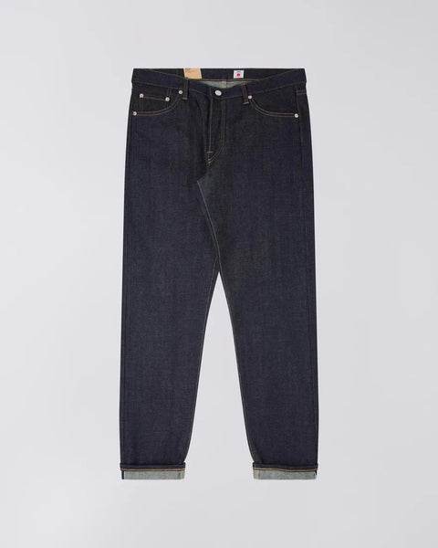 EDWIN REGULAR TAPERED JEANS KURABO RED SELVEDGE 14 OZ RECYCLE INDIGO DENIM - BLUE UNWASHED