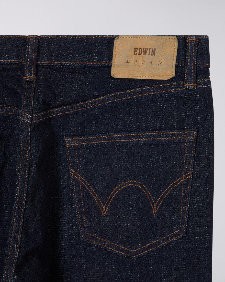 EDWIN SLIM TAPERED JEANS KAIHARA PURE INDIGO 13 OZ - BLUE RINSED