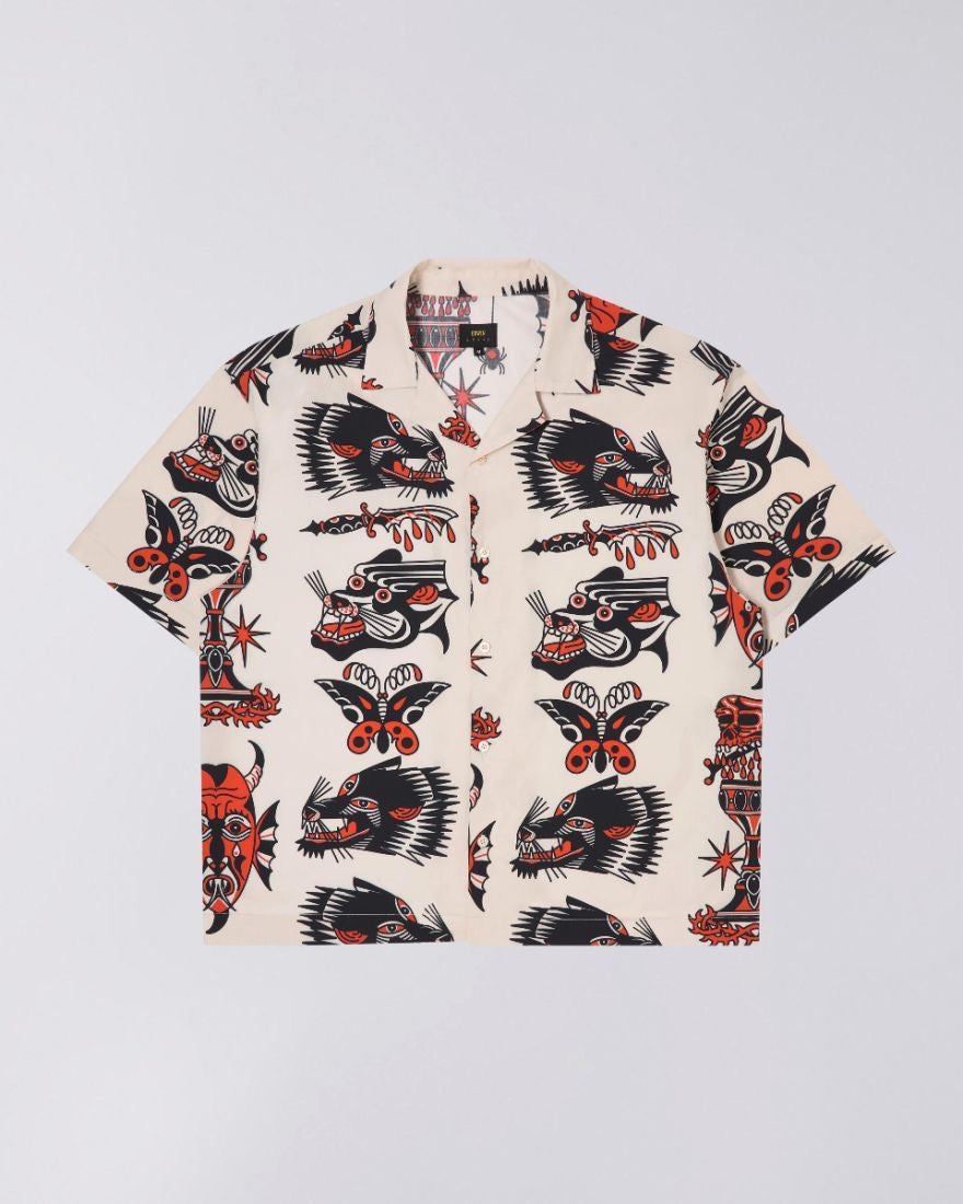 EDWIN TEIDE FLASH SHIRT SS - MIST