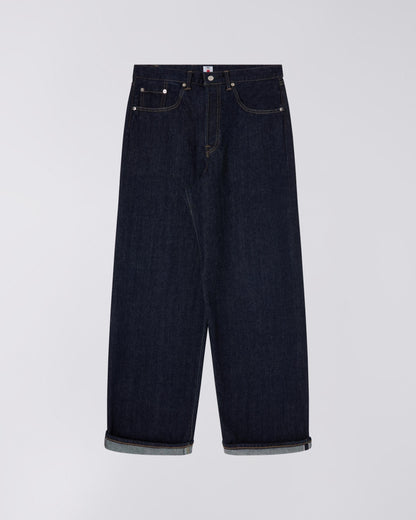 EDWIN WIDE PANT KURABO RECYCLE DENIM RED SELVEDGE 14 OZ - BLUE RINSED