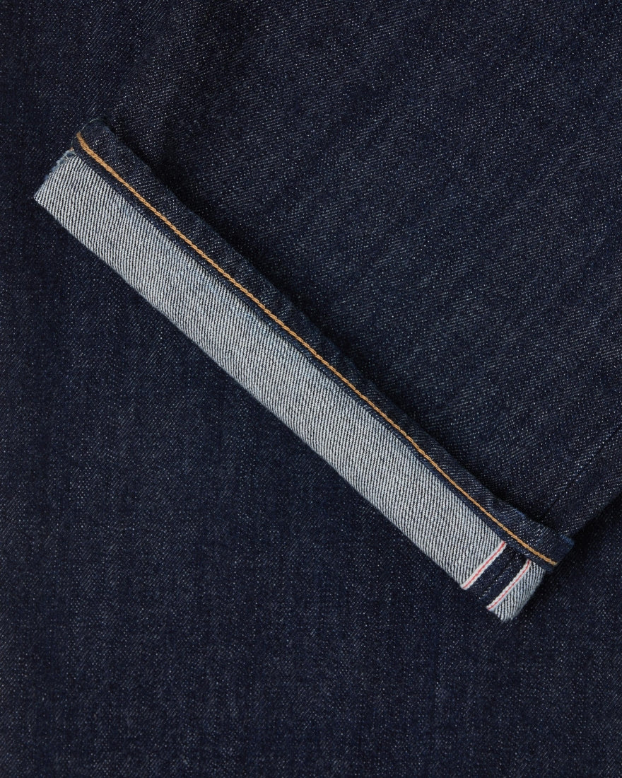 EDWIN WIDE PANT KURABO RECYCLE DENIM RED SELVEDGE 14 OZ - BLUE RINSED