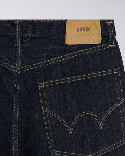 EDWIN WIDE PANT KURABO RECYCLE DENIM RED SELVEDGE 14 OZ - BLUE RINSED