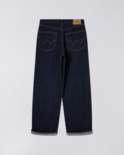 EDWIN WIDE PANT KURABO RECYCLE DENIM RED SELVEDGE 14 OZ - BLUE RINSED