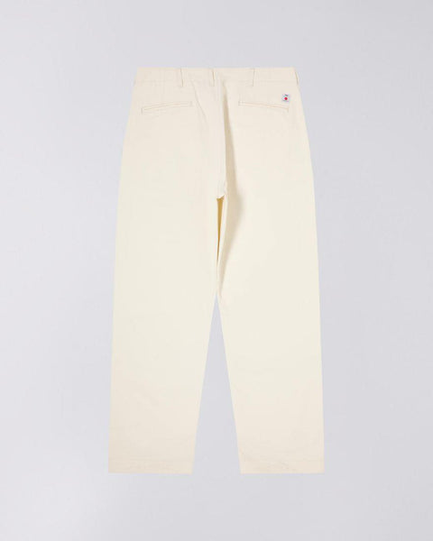 EDWIN WIDE TROUSERS NATURAL - UNWASHED