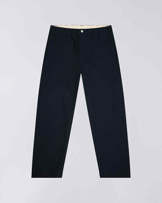 EDWIN WIDE TROUSER NAVY - UNWASHED