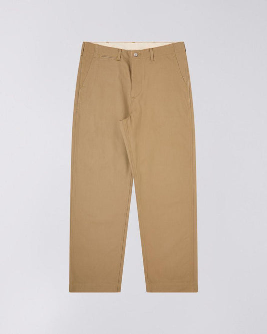 EDWIN WIDE TROUSERS STONE BEIGE - UNWASHED