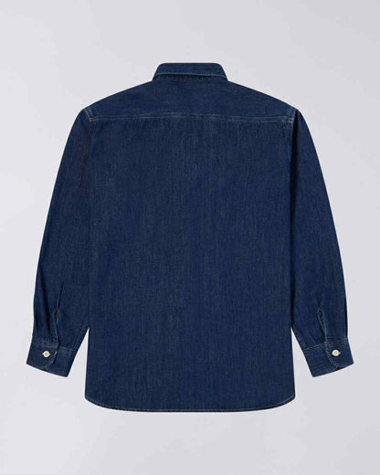EDWIN WORK SHIRT RIGHT AND DENIM 7OZ - DARK USED
