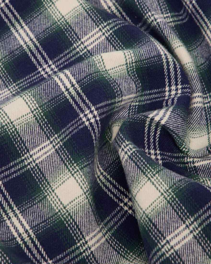 EDWIN WORK SHIRT L/S - NAVY / GREEN