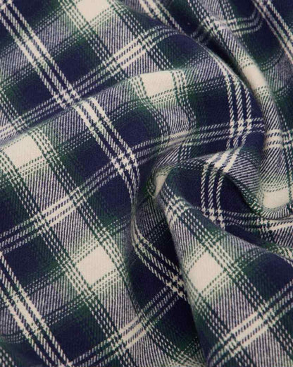 EDWIN WORK SHIRT L/S - NAVY / GREEN