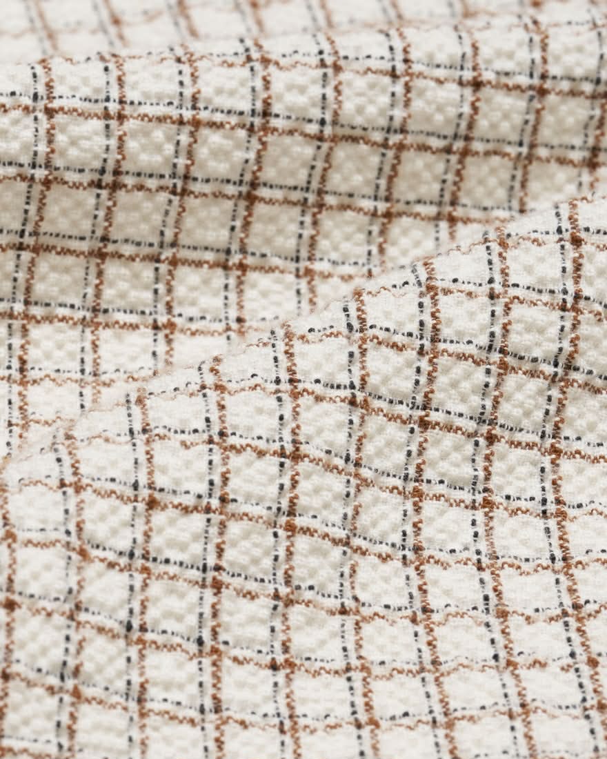 EDWIN ZED S/S SHIRT - WHITE / BROWN