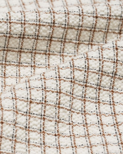 EDWIN ZED S/S SHIRT - WHITE / BROWN