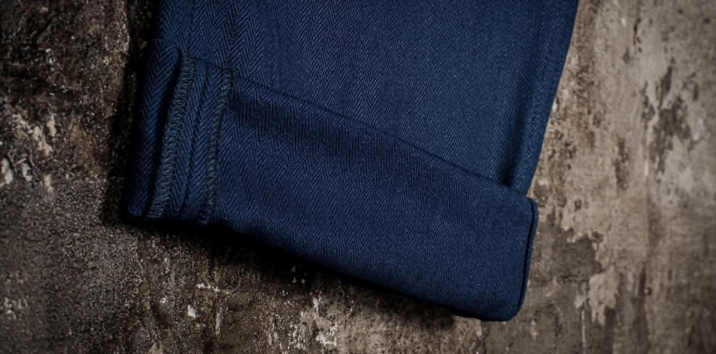 FLEURS DE BAGNE LE PANTALON CARGO HBT METIS - INDIGO