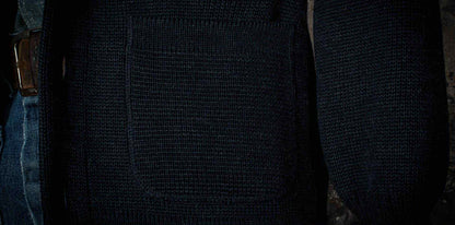 FLEURS DE BAGNE LE CARDIGAN L'ENFANT DU MALHEUR - NAVY