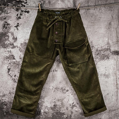 FLEURS DE BAGNE SUBMARINER EN VELOURS COTELE - KAKI