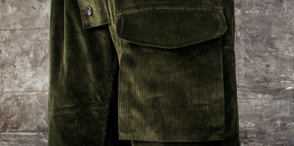 FLEURS DE BAGNE SUBMARINER EN VELOURS COTELE - KAKI