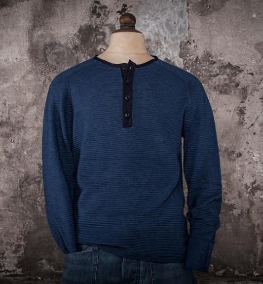FLEURS DE BAGNE LE THERMAL HENLEY "ALBERT" - INDIGO