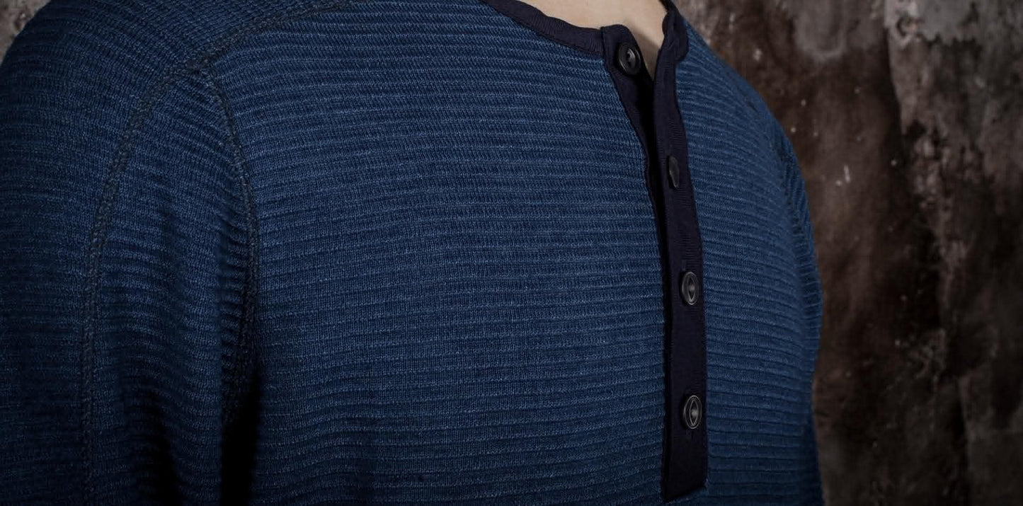 FLEURS DE BAGNE LE THERMAL HENLEY "ALBERT" - INDIGO
