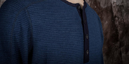 FLEURS DE BAGNE LE THERMAL HENLEY "ALBERT" - INDIGO